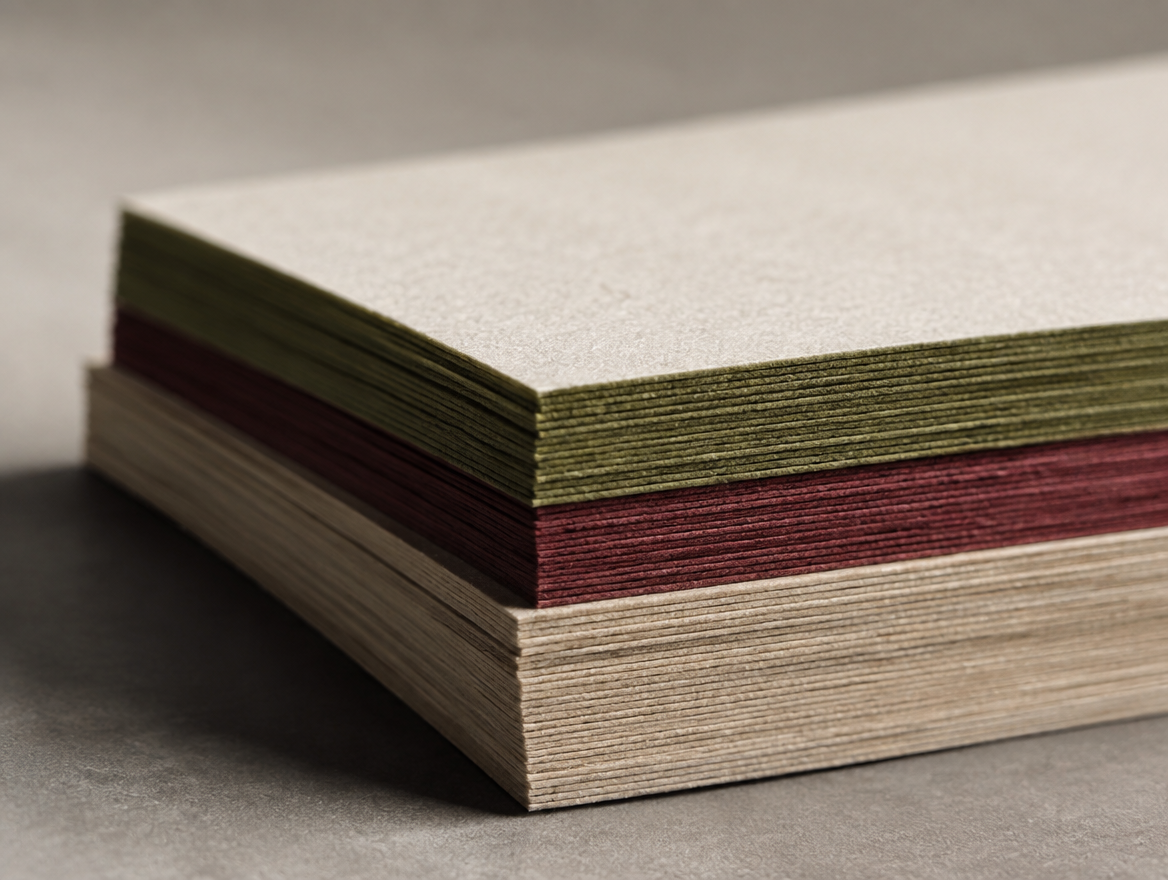 Modern painted edges on a stack of premium cards